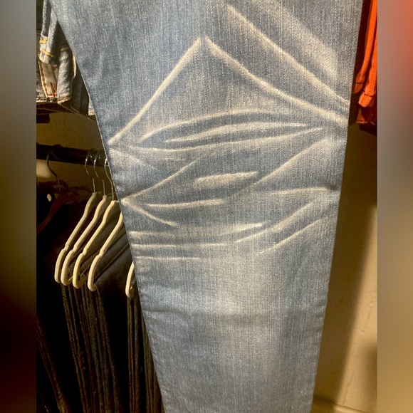 Rare! Ricky Ropestitch True Religion size 34x34 Customized painted back pockets! - Picture 9 of 12